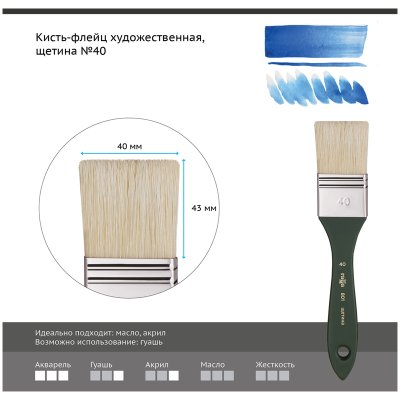 кисть флейц №40 Гамма