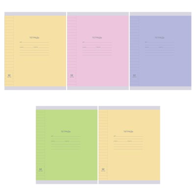 Тетрадь 12л линия BG "Pastel" 62328 1/240