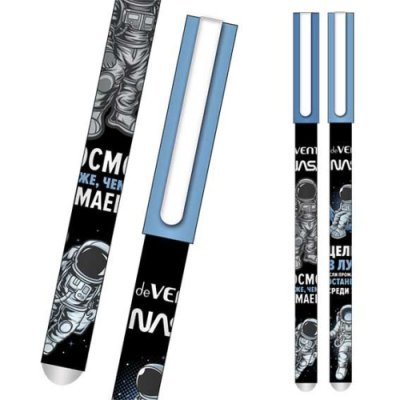 Ручка "пиши стирай" DeVente NASA 5051522 исчезает трении нагрев. 1\12