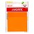 Стикеры самокл. прозрачные 76х76 50л неон оранж Devente 2011331