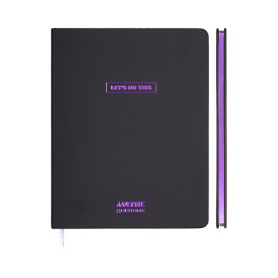 Дневник кожзам Devente 2020656 Black Metalic