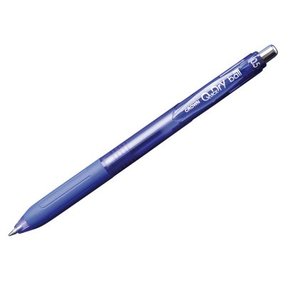 Авторучка масляная Crown Quick Dry 018 гибрид. чернила синяя 1/3/30