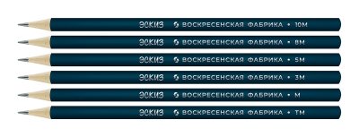 Набор ч/г карандашей 6шт ВКФ Эскиз HB-10В 1/8