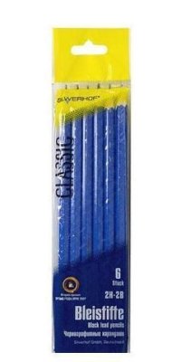 Набор ч/г карандашей 6шт Silwerhof Zeichner 2B-2H 120620, 125041 1/24