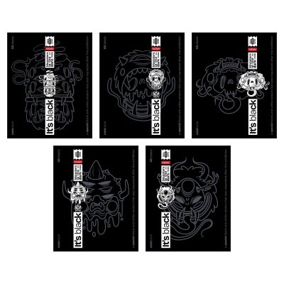Тетрадь 48л Хатбер "It`s black 1\100
