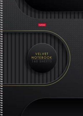 Книга д\зап А4 160л Хатбер гребень 35524 Velvet Style 1/12