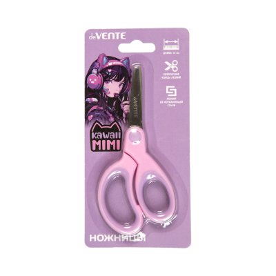Ножницы детские deVente 13см 8010513 резин.вставки Kawaii, 8010515 Hey Girl  1/20