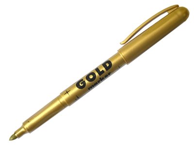 Маркер перм. Centropen золото  2690